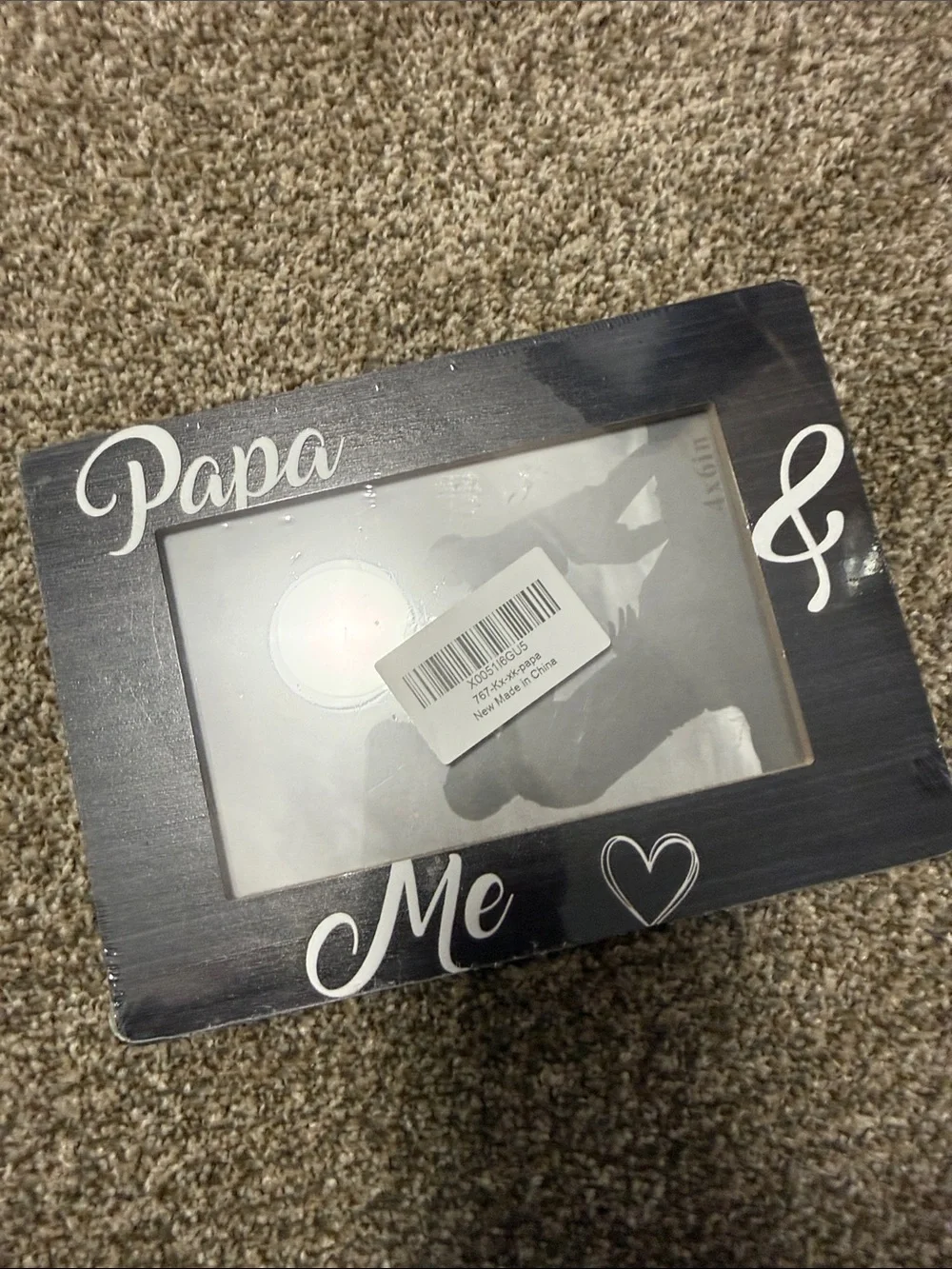 Papa & Me Decorative Black Photo Frame
